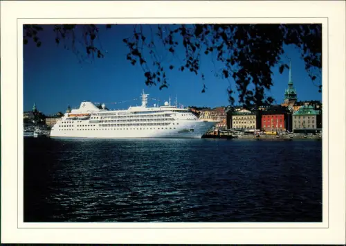 Ansichtskarte  SILVERSEA CRUISES Schiff Ship M/S SILVER CLOUD 1990