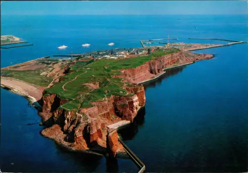 Ansichtskarte Helgoland (Insel) Luftbild 1972