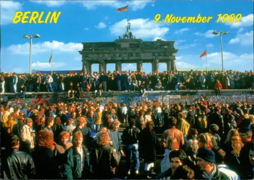 Mitte-Berlin Öffnung der Deutsch-Deutschen Grenze Brandenburger Tor 1989