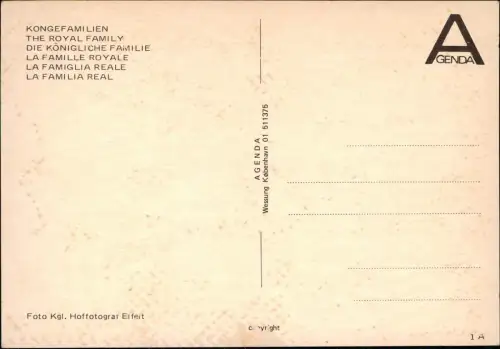 .Dänemark - KONGEFAMILIENTHE ROYAL FAMILY DIE KONIGLICHE FAMILIELA DANMARK 1975
