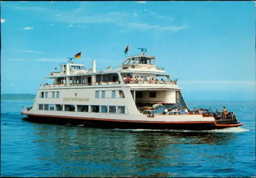 Schiff  Fähre Fährschiff "FONTAINEBLEAU"Autofähre Konstanz - Meersburg 1970