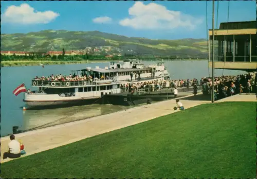 Linz Erste Donau-Dampfschiffahrts-Gesellschaft Donau DDSG-Anlegestelle 1970