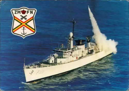 Schiffe Schifffahrt Kriegsschiffe Marine BELGIEN Schiff F910 1981