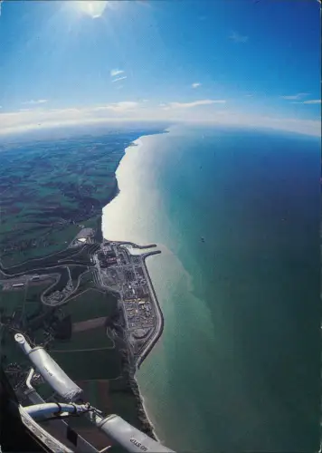 .Frankreich CENTRALE NUCLÉAIRE DE PENLY Vue aérienne de la centrale 1980