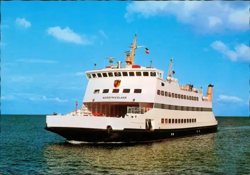 Schiff Schifffahrt Fähre Föhr Amrum Auto Personenfähre MS Nordfriesland 1984