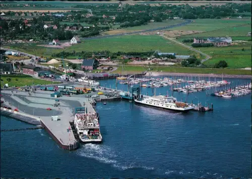 Ansichtskarte Wyk (Föhr) Anlegebrücke und Jachthafen 1980