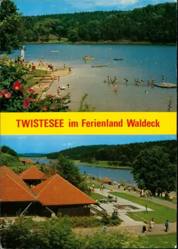 Ansichtskarte Waldeck (am Edersee) Twistesee Ferienland - 2 Bild 1988