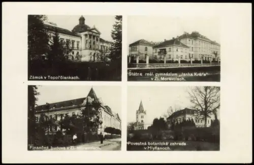 Postcard Kleintopoltschan Topolčianky 4 Bild Schloß Gebäude 1929