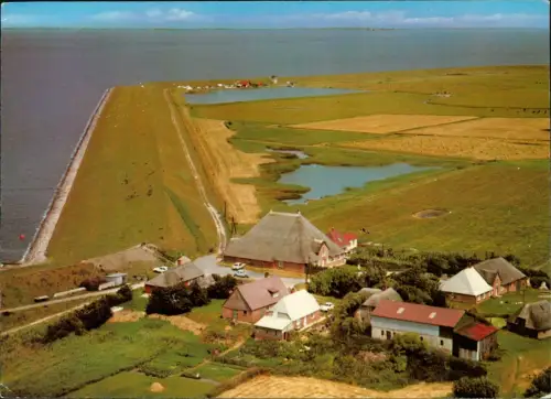 Ansichtskarte Westerhever Vesterhever Luftaufnahme Luftbild Stoffhusen 1982