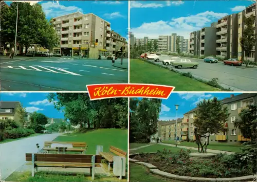Ansichtskarte Buchheim-Köln 4 Bild Neubaugebiet Straßen 1982