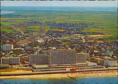 Ansichtskarte Insel Sylt Luftaufnahme von Nordwesten 1974
