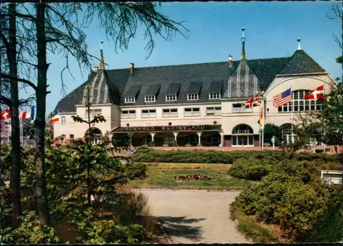 Ansichtskarte Westerland-Sylt Kurhaus Parkseite 1966