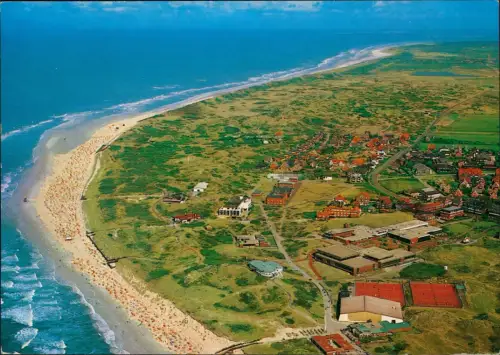 Ansichtskarte Langeoog Luftbild Fliegeraufnahme 1990