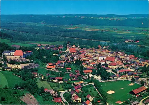 Ansichtskarte Tittmoning Luftaufnahme Luftbild 1988