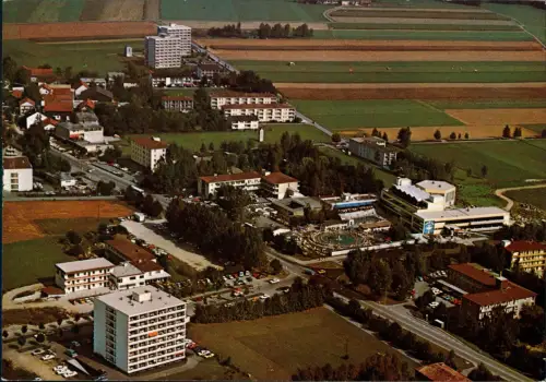 Ansichtskarte Bad Füssing Luftaufnahme Haus an der Therme 1976
