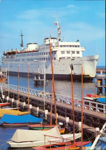 Ansichtskarte Warnemünde-Rostock Fährschiff "Warnemünde" 1983