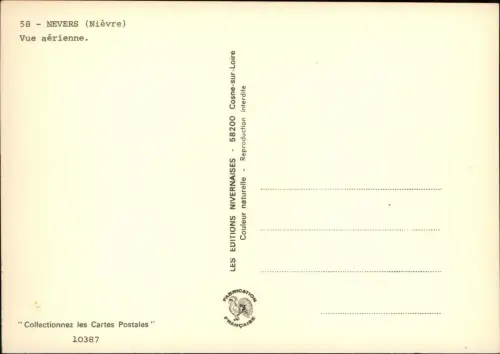 CPA Nevers Vue aérienne Luftaufnahme 1980