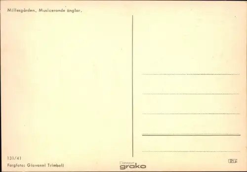 Postcard Millesgården Millesgården Musicerande änglar 1980