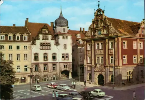 Ansichtskarte Gotha Rathaus am Markt zur DDR-Zeit 1976