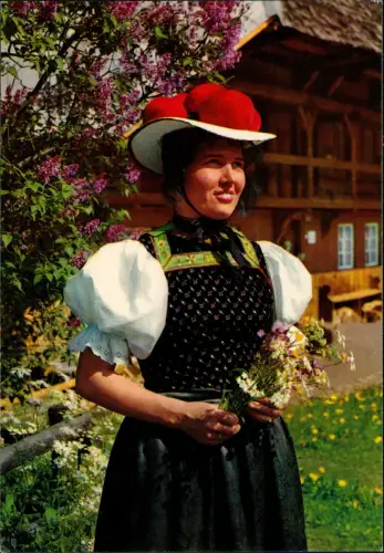 Ansichtskarte Gutach (Schwarzwaldbahn) Gutacher Tracht SCHWARZWALD 1980
