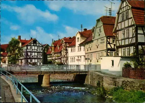 Ansichtskarte Lauterbach Hessen Partie an der Lauter 1980