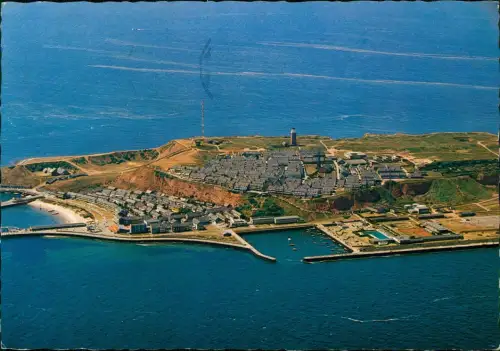 Ansichtskarte Helgoland (Insel) Luftaufnahme der Nordsee-Insel Helgoland 1976