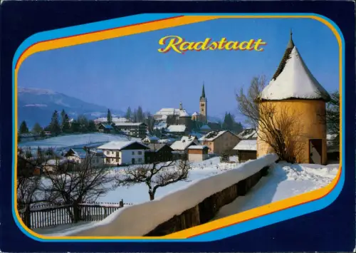 Ansichtskarte Radstadt Ortsansicht im Winter 1985