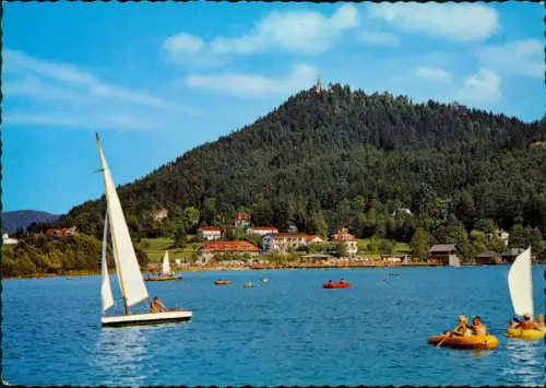 Klopeinersee Segler auf dem KLOPEINER SEE Sommerfrische Unterburg 1985