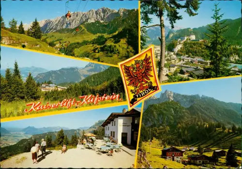 .Tirol Mehrbildkarte mit Kaiserlift Kufstein Österreich Tirol 1975