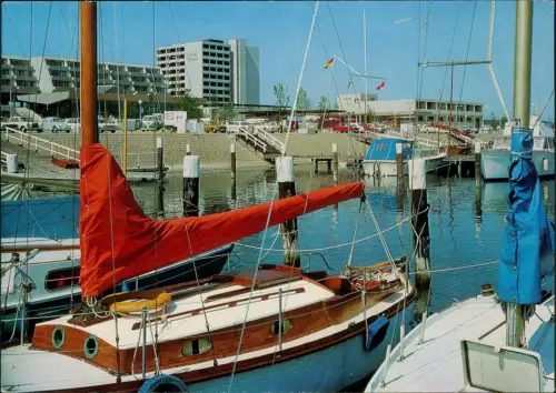 Ansichtskarte Schilksee-Kiel Olympia-Zentrum mit Olympia-Hafen 1972