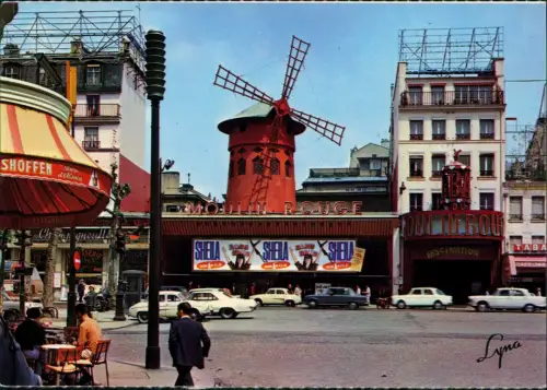 CPA Paris Boulevard Montmartre mit Moulin Rouge 1965