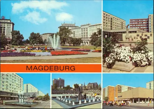 Magdeburg Karl-Marx-Straße/Ostendorfer Straße  Julius-Bremer-Straße 1978