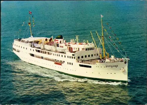 Ansichtskarte  Schiff Schifffahrt Fähre M/S Nordland 1973