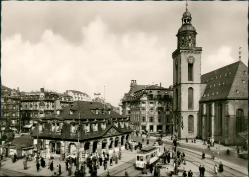 Ansichtskarte Frankfurt am Main Hauptwache - Straßenbahn 1969