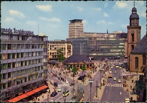 Ansichtskarte Frankfurt am Main Hauptwache, Straße 1961
