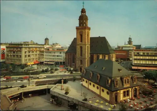 Frankfurt am Main Hauptwache Straße Geschäfte im Untergrund 1965