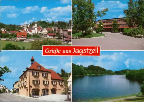 Ansichtskarte Jagstzell See Rathaus Stadt 4 Bild 1981