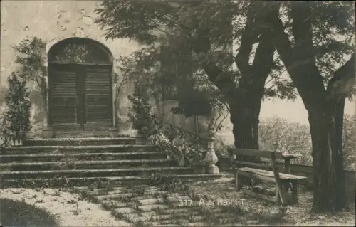 Ansichtskarte Hall in Tirol Solbad Hall Treppe 1917
