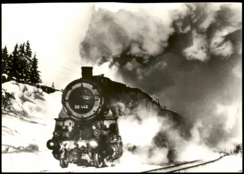 Sammelkarte  Güterzug nach Hof bei Reuth (Kr. Plauen) 1982