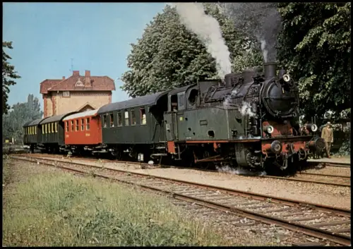 Eisenbahn & Railway DEW-Dampfzug bei der Ausfahrt Rinteln Nord 1980
