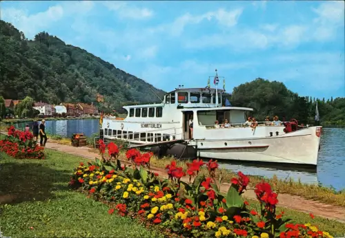 Ansichtskarte Miltenberg (Main) Mainpartie Schiff 1978