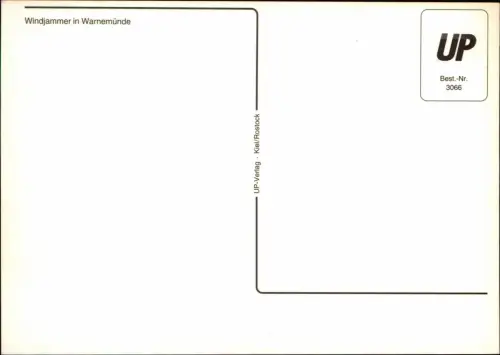 Ansichtskarte Warnemünde-Rostock Windjammerin Segelboot Leuchtturm MB 1994