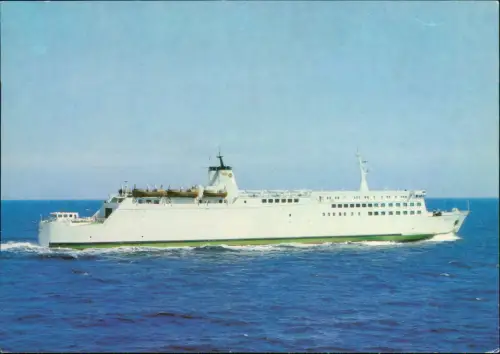 Ansichtskarte  Schiff Schifffahrt Fähre Rügen 1987