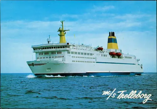 Ansichtskarte  Schiff Schifffahrt Fähre m/s Trelleborg 1978