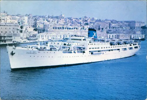 Ansichtskarte  Schiffe Dampfer Steamer m.v. ROMANZAChandris Cruises 1978