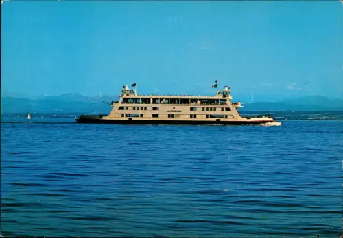 Schiff Schifffahrt Fähre Fährschiff Meersburg Autofähre Konstanz-Meersburg 1975