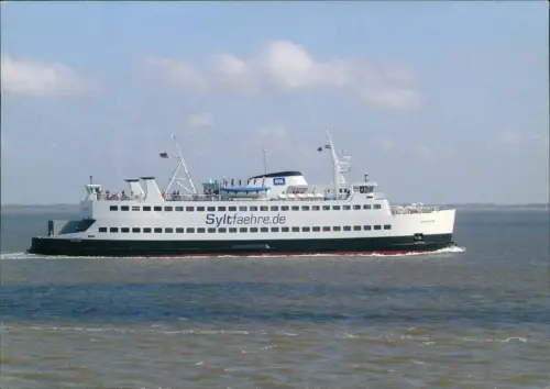 Ansichtskarte  Schiff Schifffahrt Fähre M/F Vikingland Sylt-Fährschiff 1980