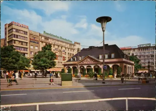 Ansichtskarte Frankfurt am Main Hauptwache Straße Color Ak 1963