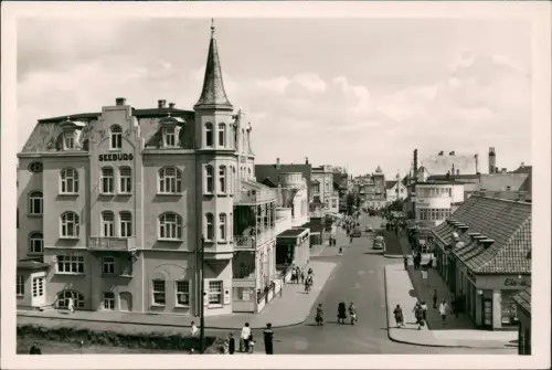 Ansichtskarte Westerland-Sylt Friedrichstraße Seeburg 1963