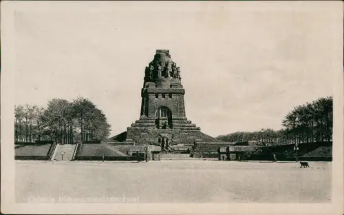 Ansichtskarte Leipzig Völkerschlachtdenkmal 1949